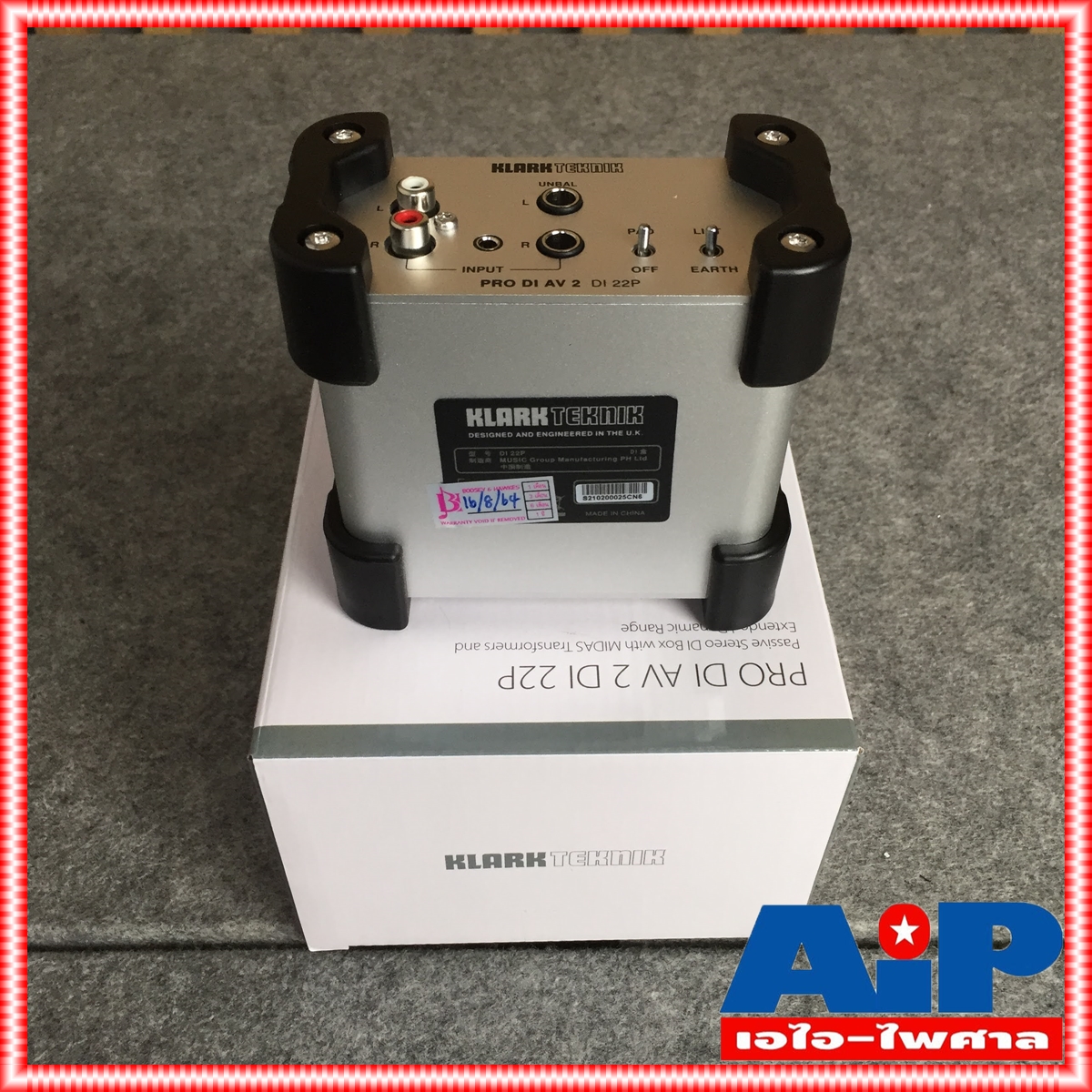 KLARK TEKNIK Di-22P Passive Stereo DI Box Fully transformer isolated แบบ Passive และ RCA unbalanced Di 22P Di22P เอไอ-ไพศาล +++