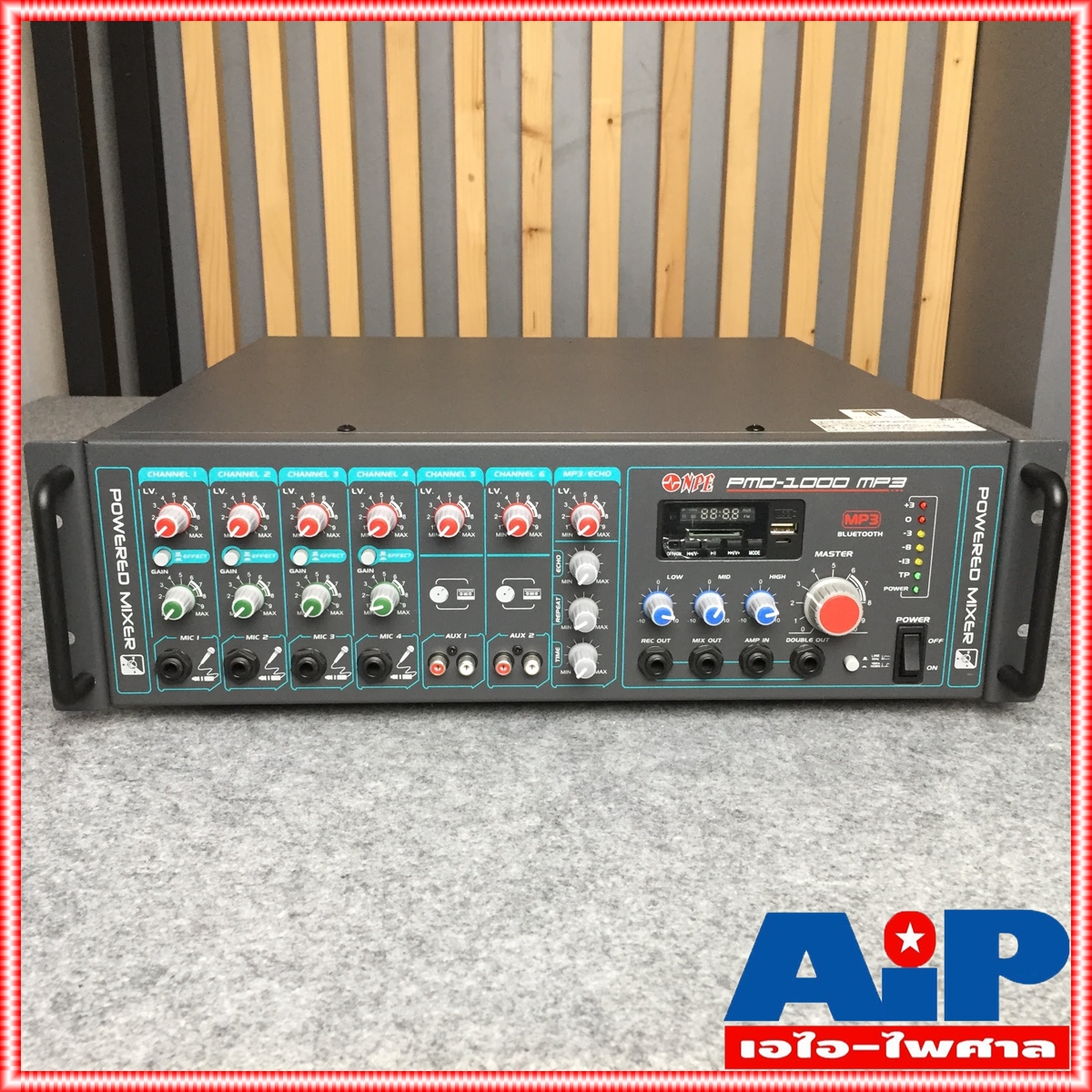NPE PMD-1000MP3 POWERMIXER ลาย USB เพาเวอร์มิกซ์ มิกซ์ MIX เครื่องเสียง เพาเวอร์มิกซ์มีลาย PMD 1000MP3 PMD1000 เอไอ-ไพศาล