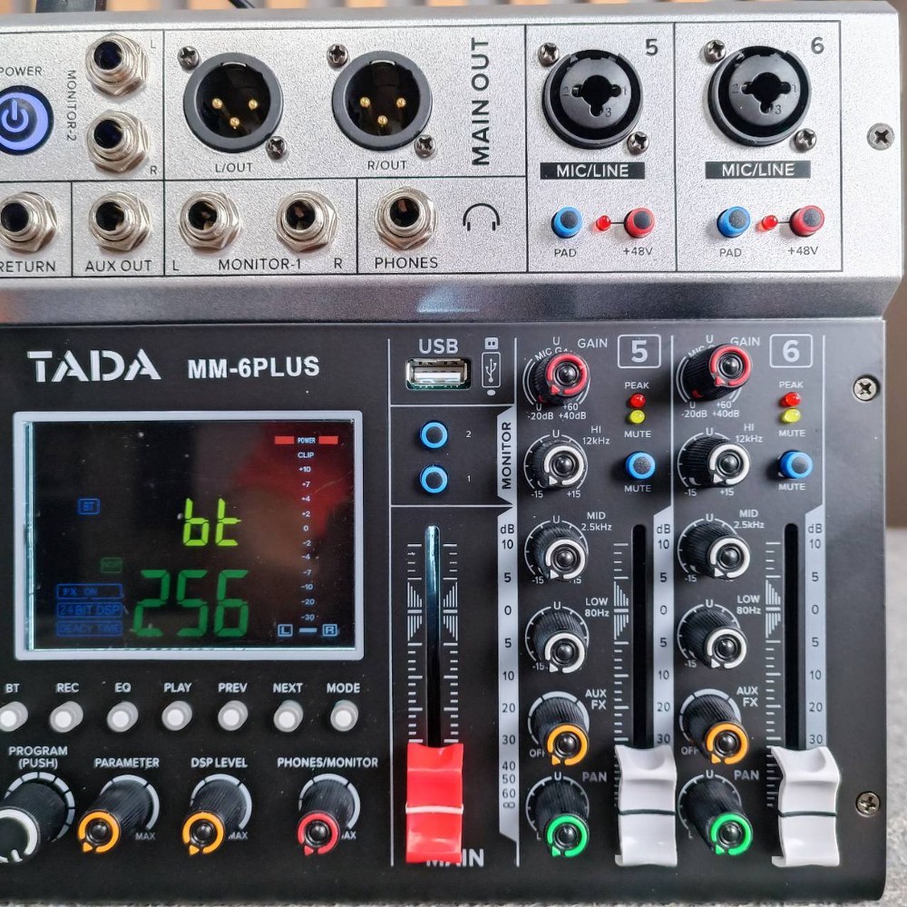 TADA MM-6 PLUS MIXER มิกเซอร์อนาล็อก 6 ช่อง เอฟเฟคแท้ มิกเซอร์ขนาดเล็ก ธาดา MM 6 PLUS MM6 PLUS ta da เอไอ-ไพศาล