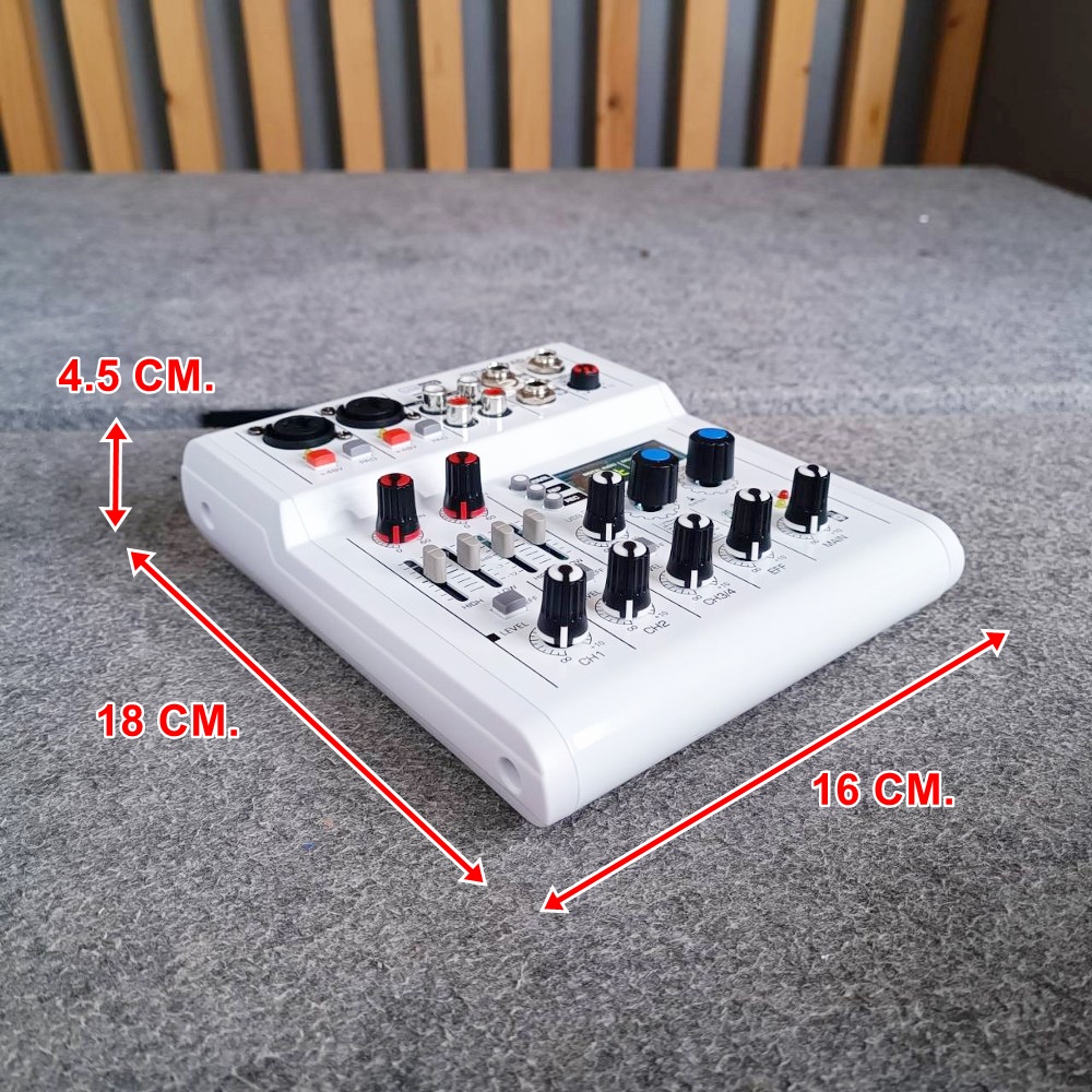 MYNPE PAD-04S mixer มิกเซอร์อนาลอก 2 ชาแนล 2 ไมค์ 1 สเตอริโอ เอฟเฟคแท้ในตัว 99DSP MY NPE PAD 04S PAD04S เอไอ-ไพศาล