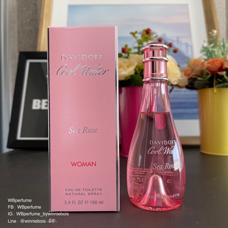 น้ำหอมแท้100% DAVIDOFF Cool Water Woman Sea Rose Eau de Toilette ปริมาณ 100 มล