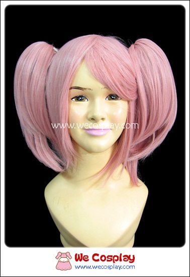 วิกผมคานาเมะ มาโดกะ สาวน้อยเวทมนตร์ Kaname Madoka Mahou Shoujo Madoka Magica Cosplay Wig