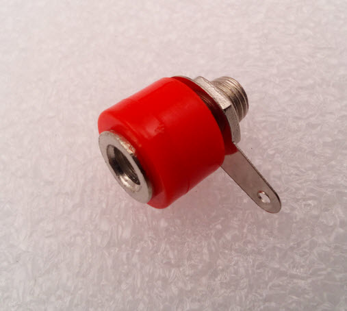 RED 4mm banana socket with test instrumentation terminal connector terminal
