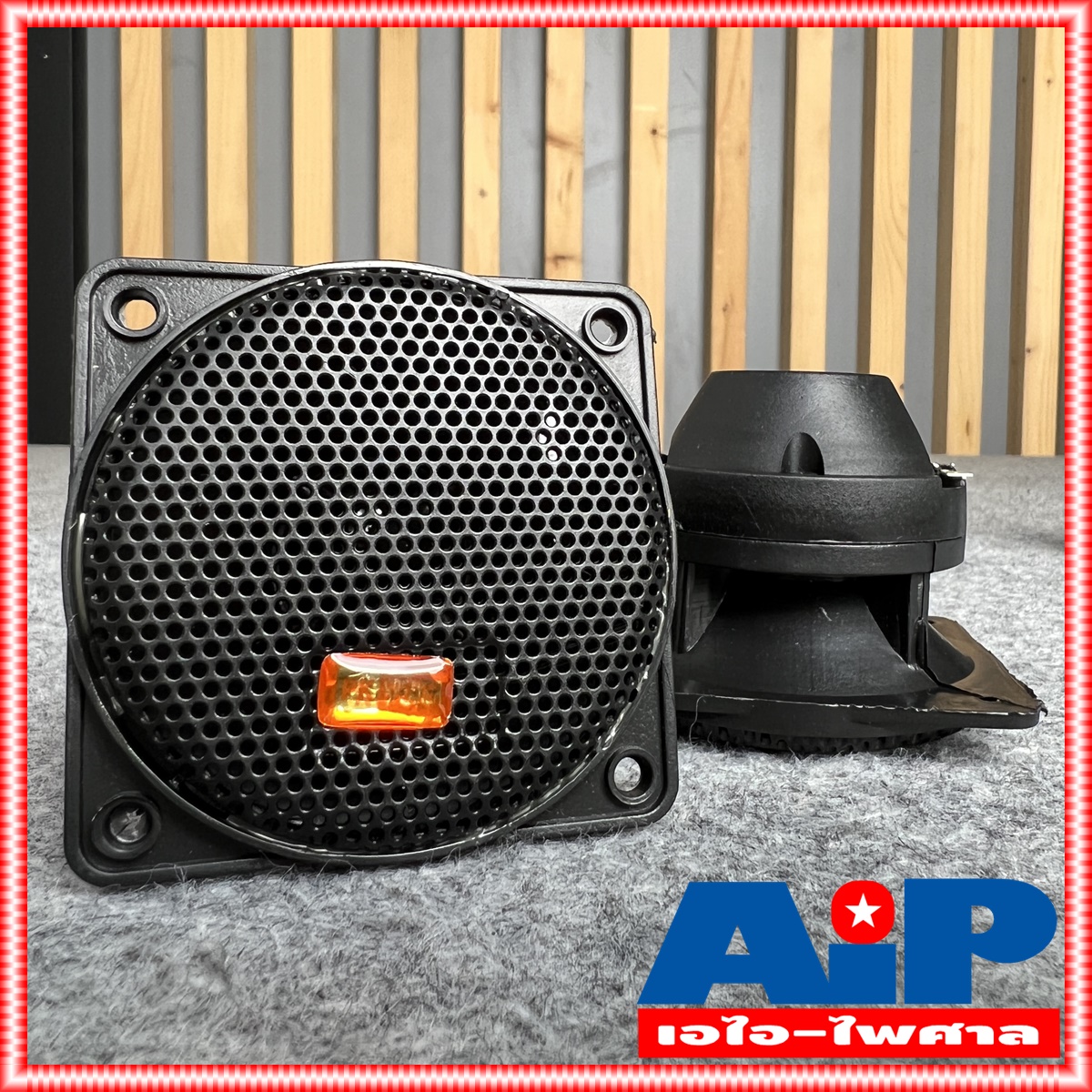 ลดล้างสต็อค PK TW-B10 ลำโพงแหลมเปียโซ Tweeter Speaker ดอกลำโพง เสียงแหลม เสียงแซ็ก ลำโพงหน้าเหลี่ยม สีดำ TWB10 TW B10 เอไอ-ไพศาล