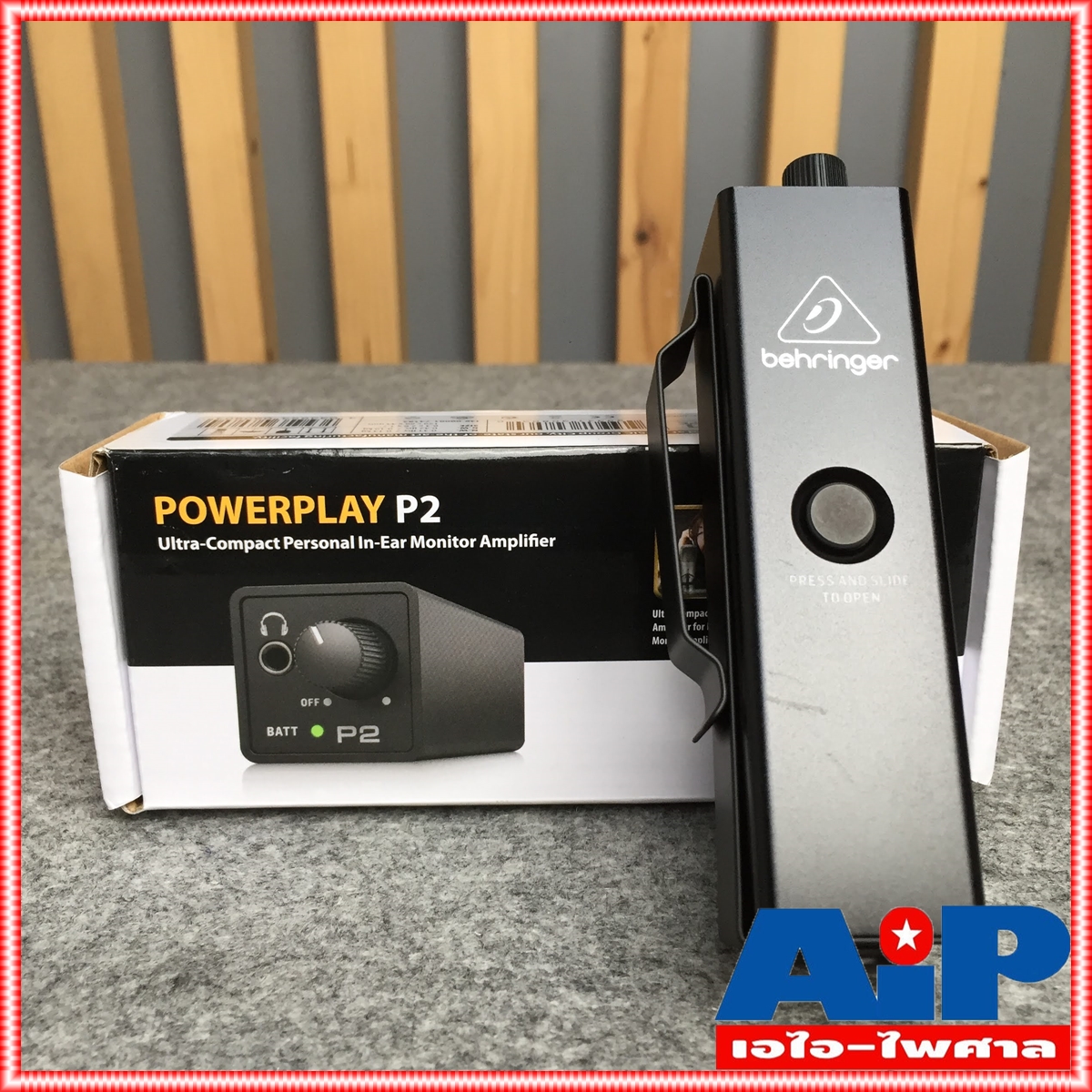 BEHRINGER P-2 in-ear monitor amplifier EarMonitor เครื่องช่วยฟัง หูฟังMonitor เครื่องเสียบหูฟัง POWERPLAY P 2 เอไอ-ไพศาล +++