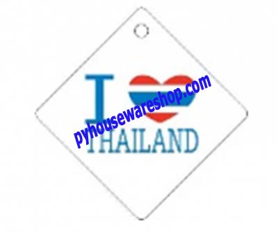 ป้ายเตือนพลาสติกติดผนังติดกระจก,ป้ายสัญลักษณ์,ป้าย I Love Thailand