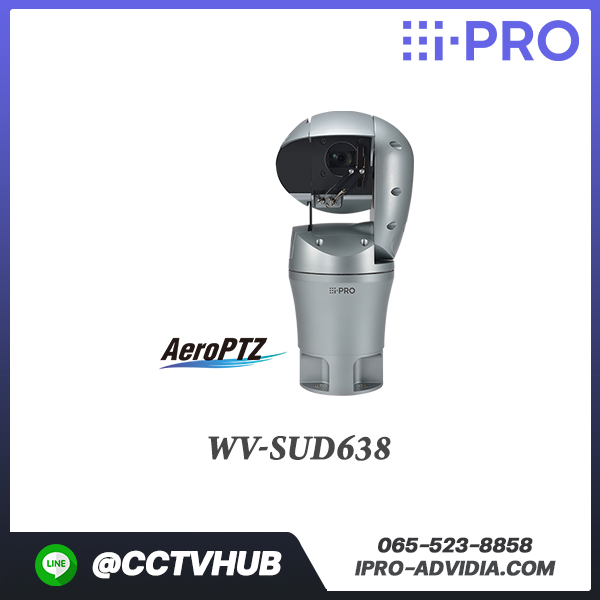 กล้อง Multi-Sensor i-PRO รุ่น WV-SUD638 2MP(1080p) Outdoor PTZ Network Camera with 30x Optical Zoom Lens for Anti-severe Weather