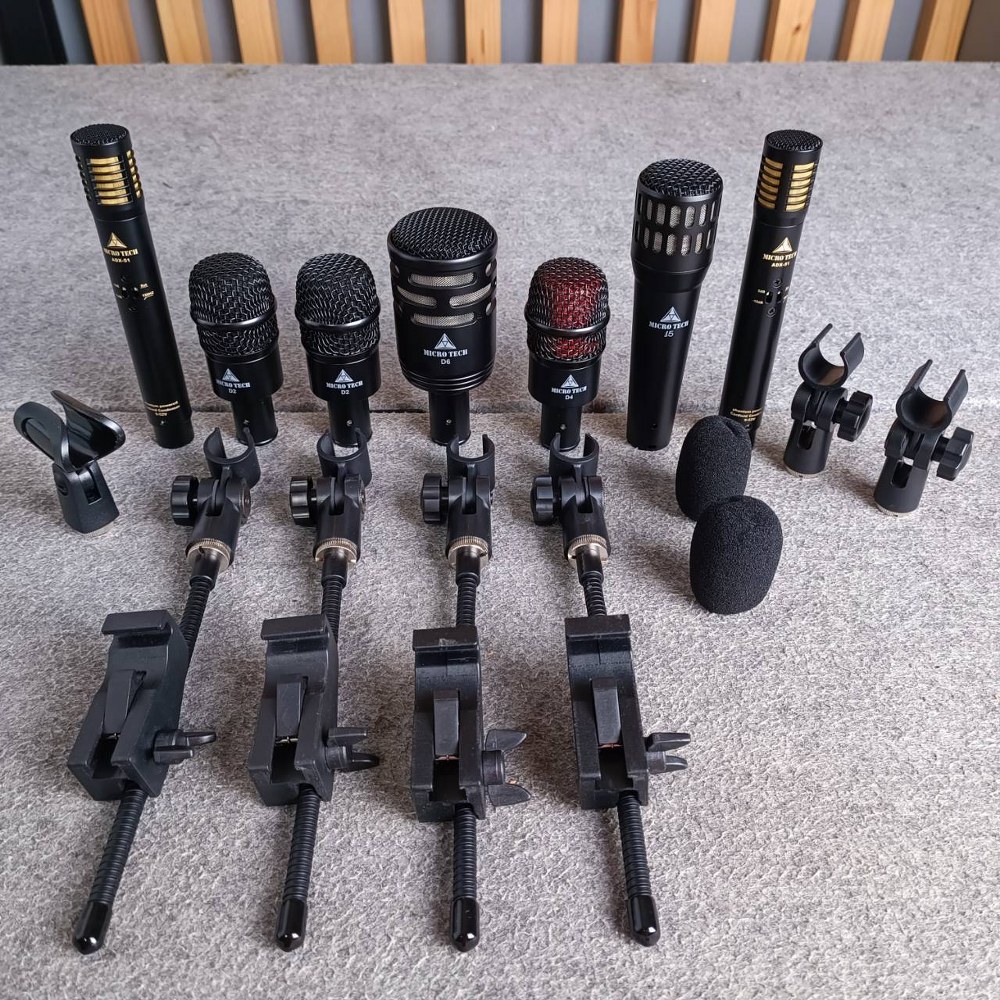 MICROTECH DP7 ชุดไมค์กลอง DP-7 DP 7 ไมค์กลอง7ชิ้น ชุดไมค์สำหรับจ่อกลองชุด ชุดไมค์7ตัว ไมค์ชุด MIC Professional 7-Piece Drum Microphone เอไอ-ไพศาล