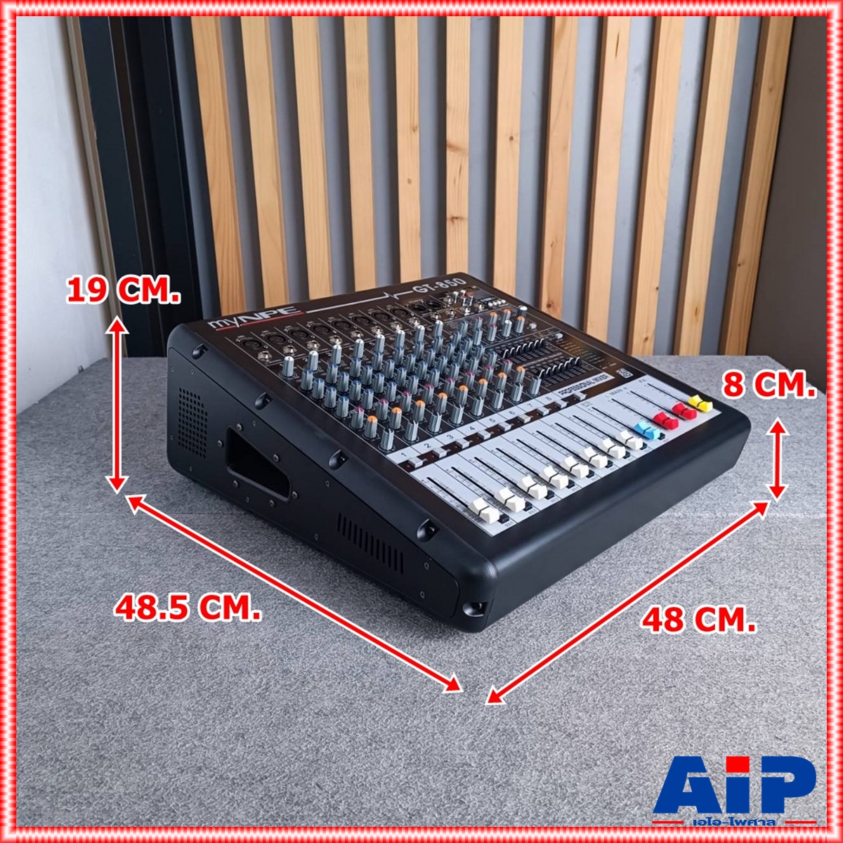 MYNPE GT-850 POWER MIXER8mono 500W GT-850มิกเซอร์ POWERMIX เพาเวอร์มิกซ์ มิกซ์ เครื่องเสียง GT 850 GT850 MY NPE