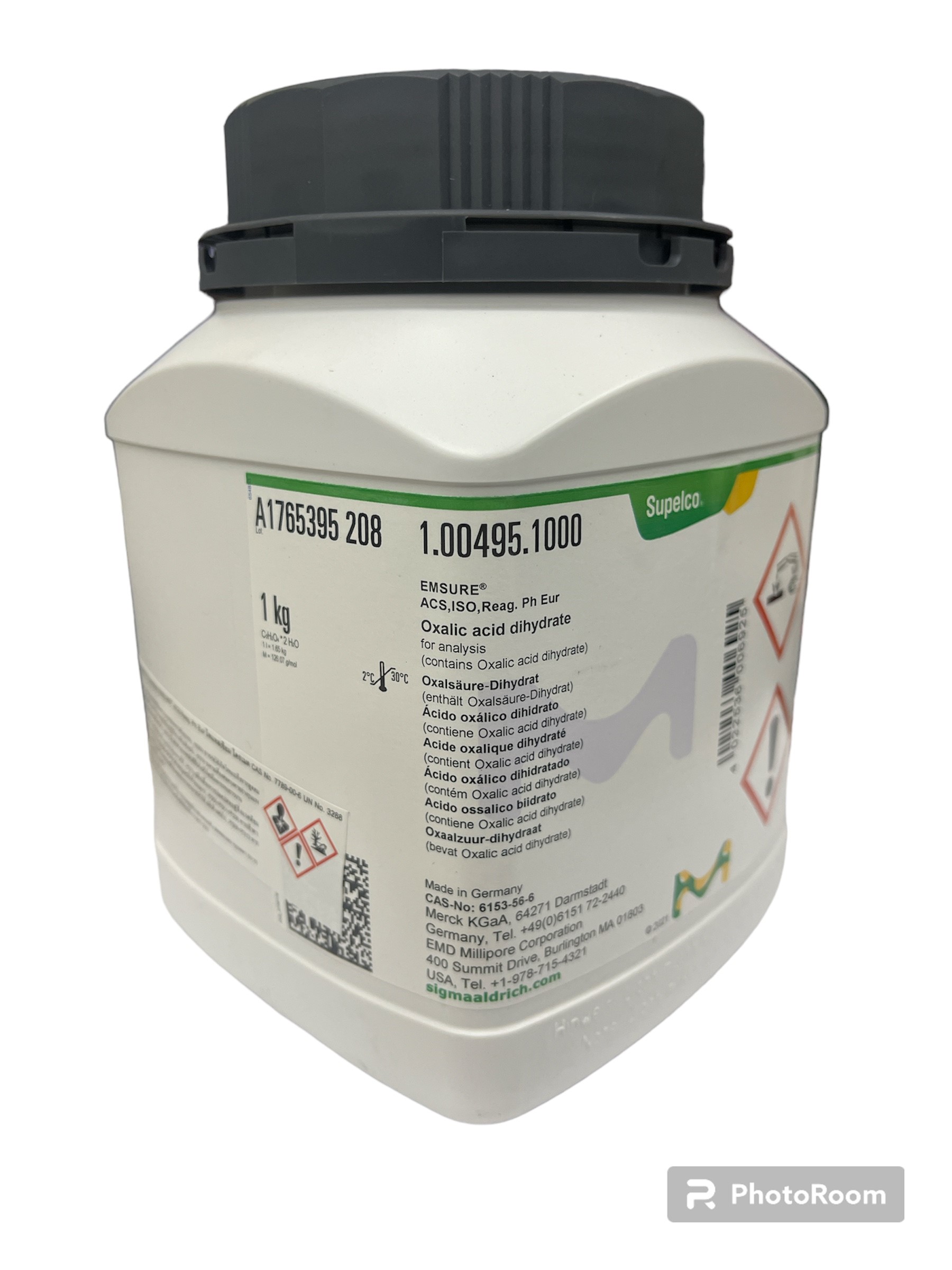 Oxalic Acid AR, 1 kg -Merck