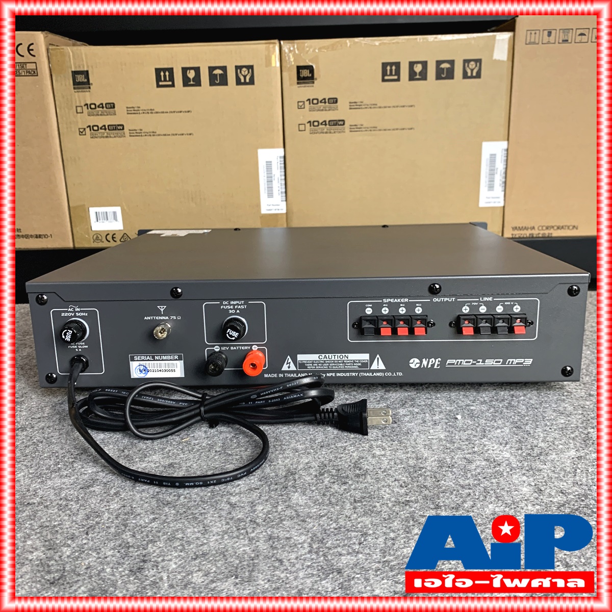 NPE PMD150 MP3 AC/DC POWERMIXER ลาย PMD 150 MP3 POWERMIX PMD-150 MP3 แอมป์เสียงตามสาย PMD150 ใช้ได้ทั้งไฟบ้าน 220V ไฟรถ DC12V +++