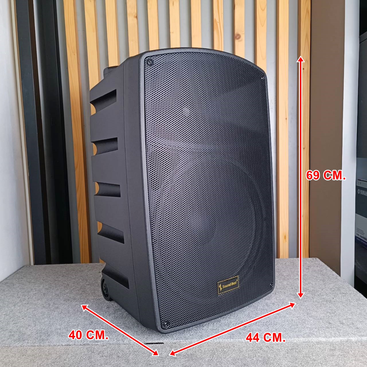 SOUNDBEST WPS-15 NEW ลำโพง ล้อลาก + ไมค์ลอยคู่ WPS 15 WPS15 ตู้ลำโพงเคลื่อนที่ล้อลาก ขนาด 15 นิ้ว มีแบตเตอรี่ในตัว ลำโพงล้อลาก ลำโพงเอนกประสงค์ เอไอ-ไพศาล