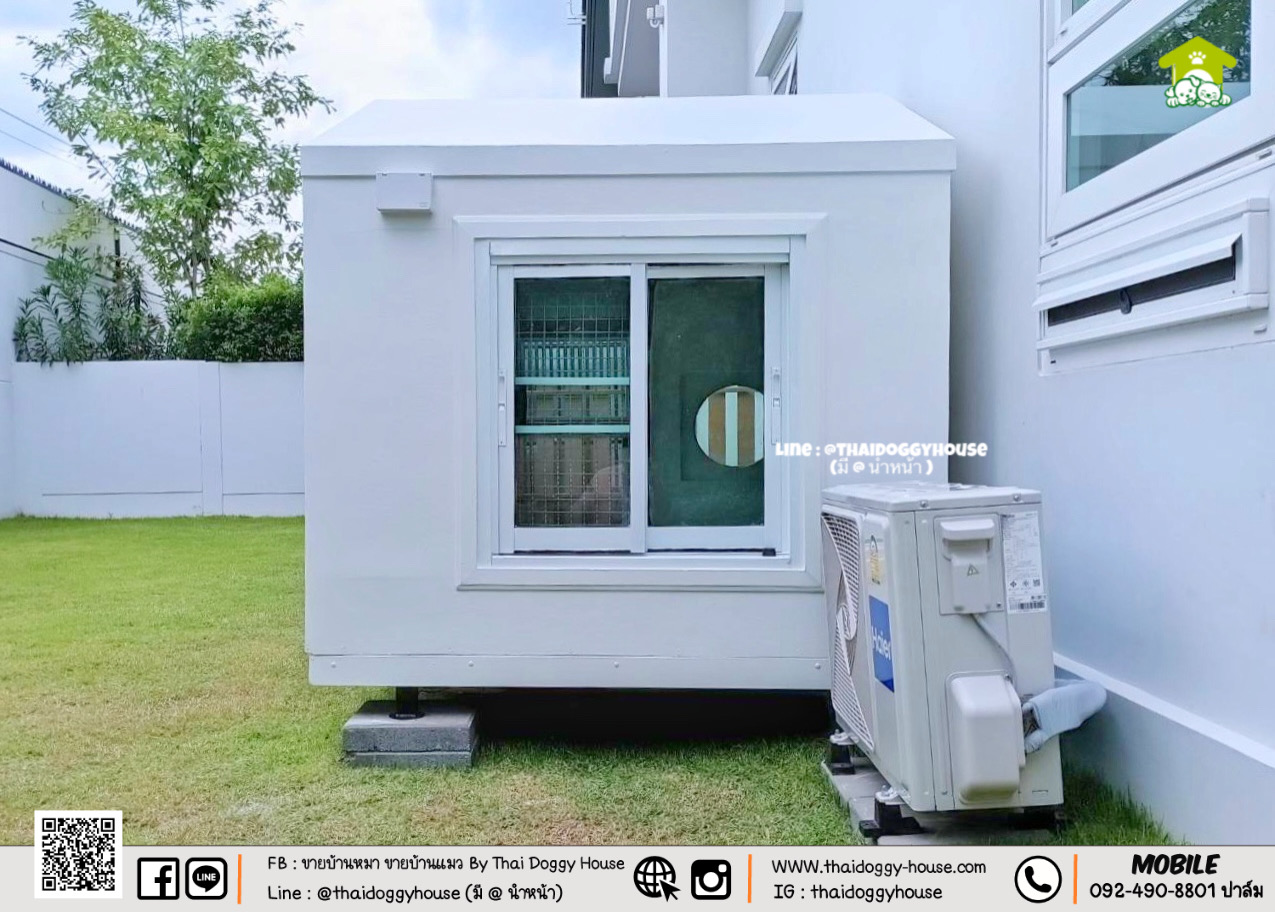 " 𝗠𝗜𝗡𝗜𝗠𝗔𝗟 𝗦𝗧𝗬𝗟𝗘 " บ้านหมา บ้านแมว ที่เน้นความเรียบง่าย สบายตา พร้อมกับโทนสีที่ลงตัว ไว้มุมไหนของบ้านก็สวยงาม 🐈🦮 #แบบรองรับการติดแอร์