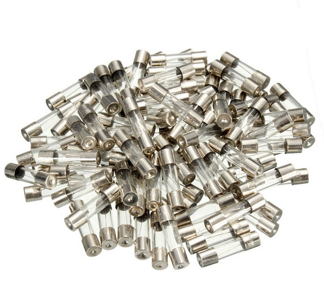 ฟิวส์หลอดแก้ว 5x20 mm 0.1A ถึง 20A 1 pcs.GLASS fuses 5X20mm