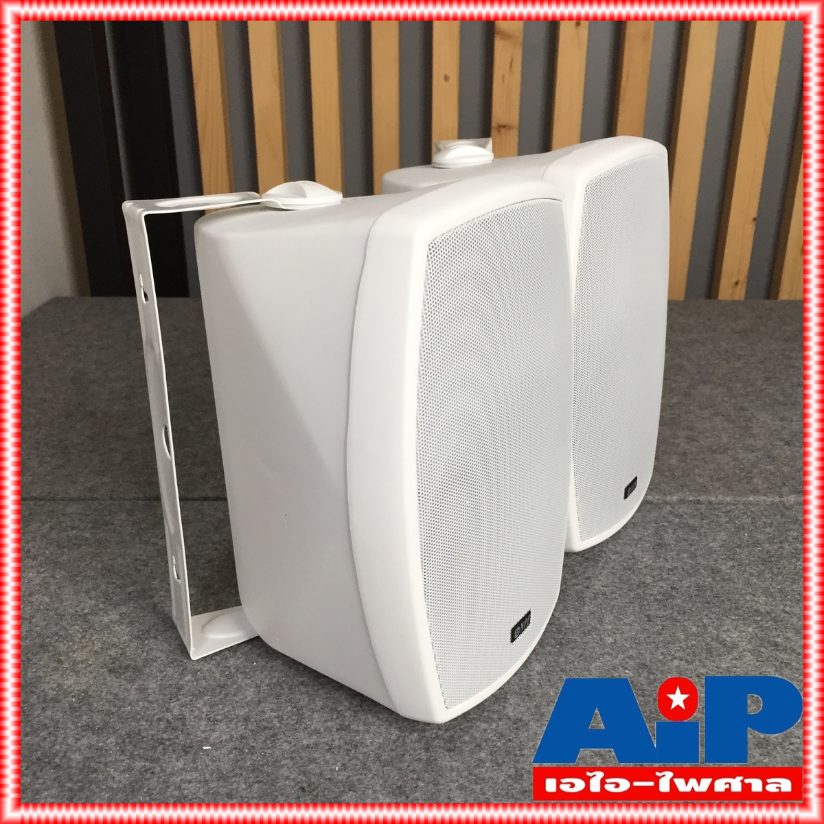 *ราคาต่อ1คู่ 2ใบ* ตู้ลำโพง NPE 6 นิ้ว รุ่น HB-602 สี ขาว ลำโพงติดผนัง HB602 พร้อมขาแขวน ลำโพงแขวน 6 นิ้ว