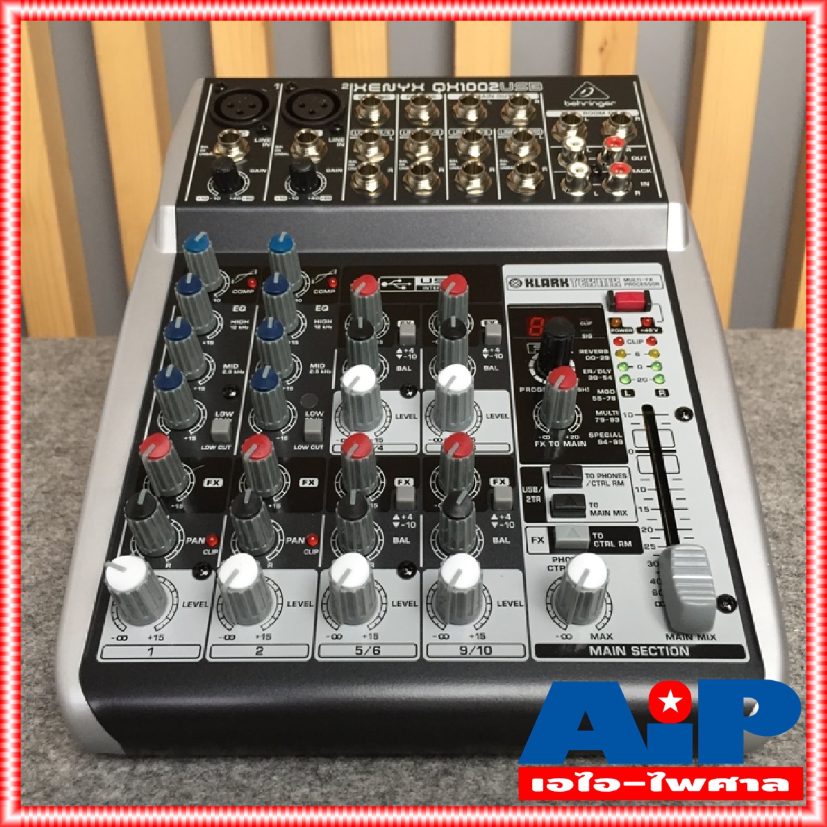 มิกเซอร์ BEHRINGER XENYX QX1002USB Mixer KLARK TEKNIK Multi-FX Processor and USB/Audio Interface QX-1002USB เอไอ-ไพศาล +++