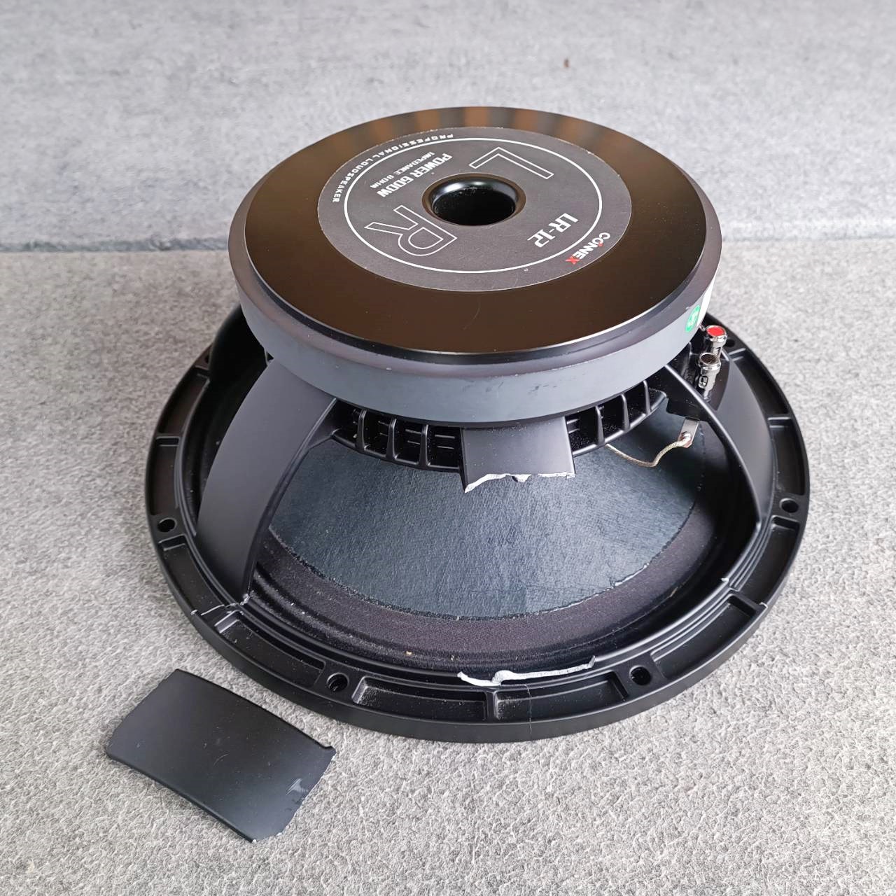 สินค้าเสียหายจากการขนส่ง CONNEX LR-12 ลำโพง12นิ้ว (โครงแตก) คอนเน็ค ดอกลำโพงกลางแจ้ง โครงหล่อเหล็ก ดอกลำโพงเสียงกลาง รองรับกำลังขับ 600 วัตต์ LR 12 LR12 เอไอ-ไพศาล