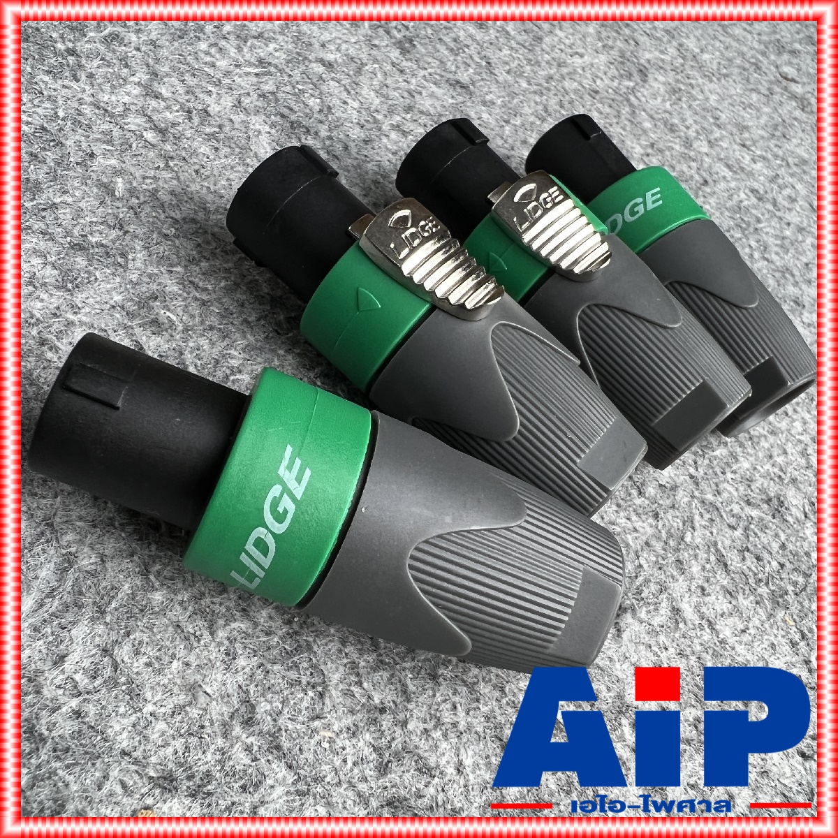 แพ็ค4ตัว Lidge YM-122A speakon สีเขียว สเปคคอน ตัวผู้ แจ็คสเปคคอน YM 122 A สเปคคอนตัวผู้ สเปคคอนตู้ลำโพง YM122 เอไอ-ไพศาล