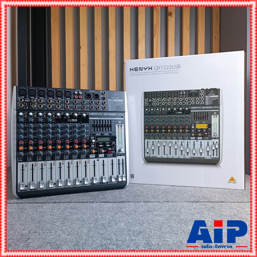 BEHRINGER QX-1222USB mixer MIX QX1222USB QX 1222USB เครื่องเสียง เครื่องปรับแต่งเสียง มิกเซอร์ มิกซ์ เอไอ-ไพศาล +++