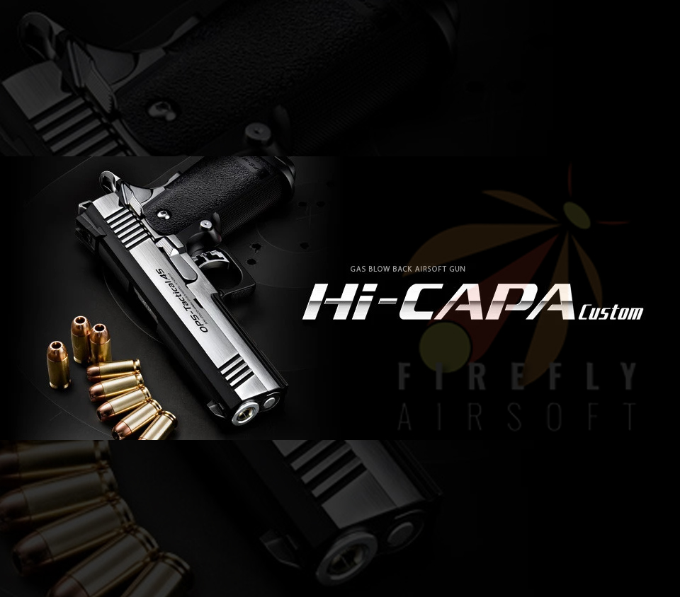 TOKYO MARUI HI-CAPA 4.3 GBB AIRSOFT PISTOL (DUAL STAINLESS CUSTOM) (Silver)