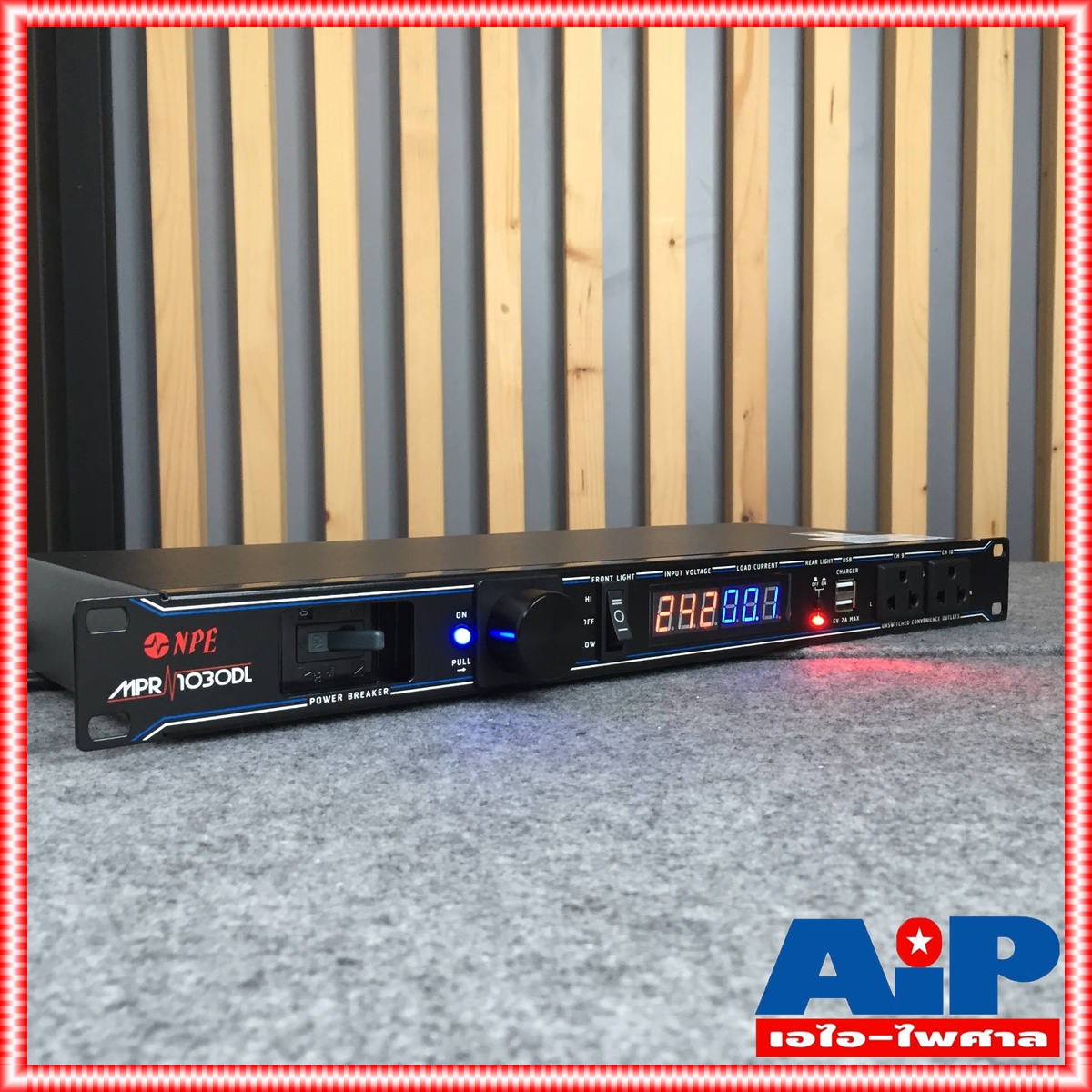 ปลั๊กพ่วงติดแร็ค MPR-1030DL ปลั๊กติดแร็ค ปลั๊กไฟตู้แร็ค ปลั๊กไฟติดตู้แร็ค รางปลั๊ก ปลั๊ก ติดแร็ค MPR 1030 DL AC Outlet