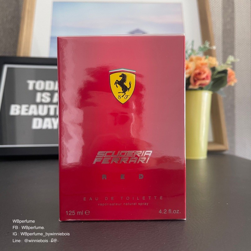 น้ำหอมแท้100% Ferrari red for Men EDT 125 ML.