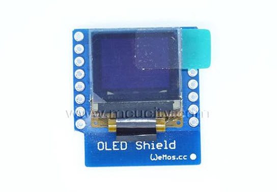 OLED Shield for WeMos D1 mini 0.66" inch 64X48 IIC I2C