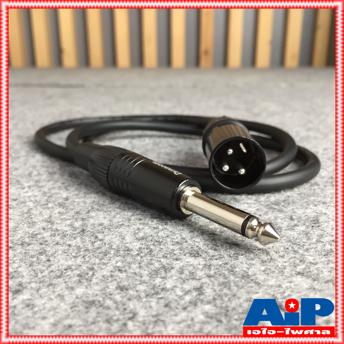 1เมตร สาย PHONE - XLR ตัวผู้ J021 dynacom สายสัญญาณ ไดนาคอม ปลั๊กไมค์ - CANNON ตัวผู้ สายยาว 1เมตร