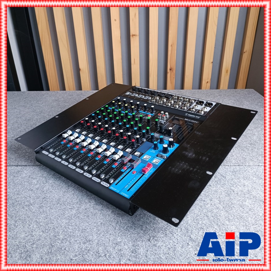 มิกเซอร์ PROEUROTECH MG-120XU MIXER มีอินเตอร์เฟส ในเครื่อง MG120XU โปรยูโรเทค 12ช่อง เชื่อมต่อกับคอมได้ มีปีกยึดแร็คแถม