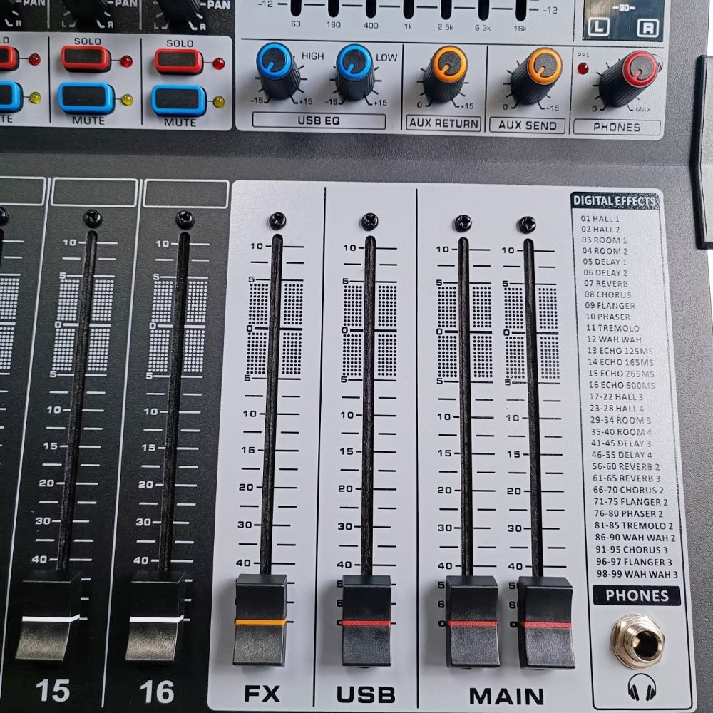 NTS KM-16N MIXER+EFX USB+บลูทูส เอ็นทีเอส มิกเซอร์อนาล็อก 16 ช่อง KM 16N KM16N เอไอ-ไพศาล