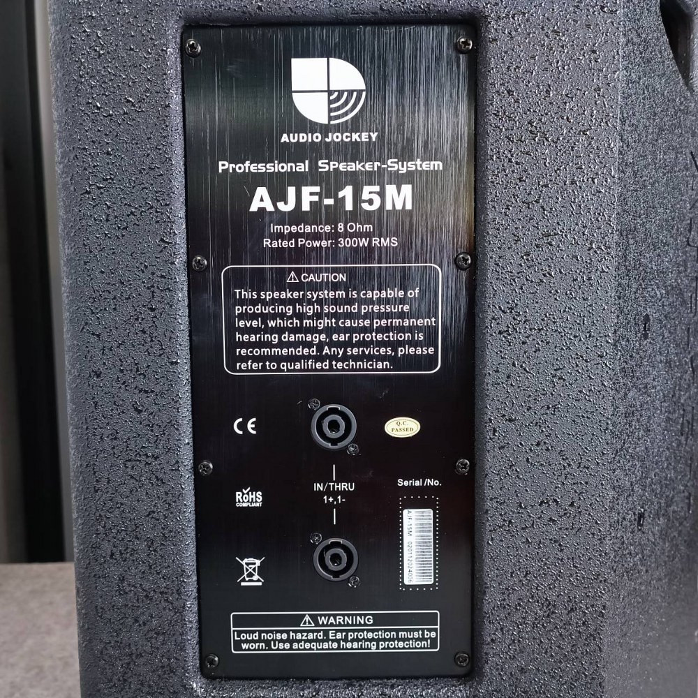 AUDIO JOCKEY A&J AJF-15M ตู้ลำโพง15นิ้ว ลำโพง ขนาด 15 นิ้ว พาสซีฟ 2 ทาง 1200 วัตต์ AJF 15M AJF15M เอไอ-ไพศาล