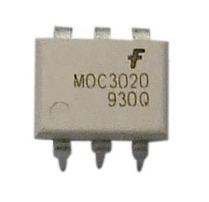 MOC3020 (DIP6) RANDOM-PHASE OPTOISOLATORS TRIAC DRIVER OUTPUT สีขาว