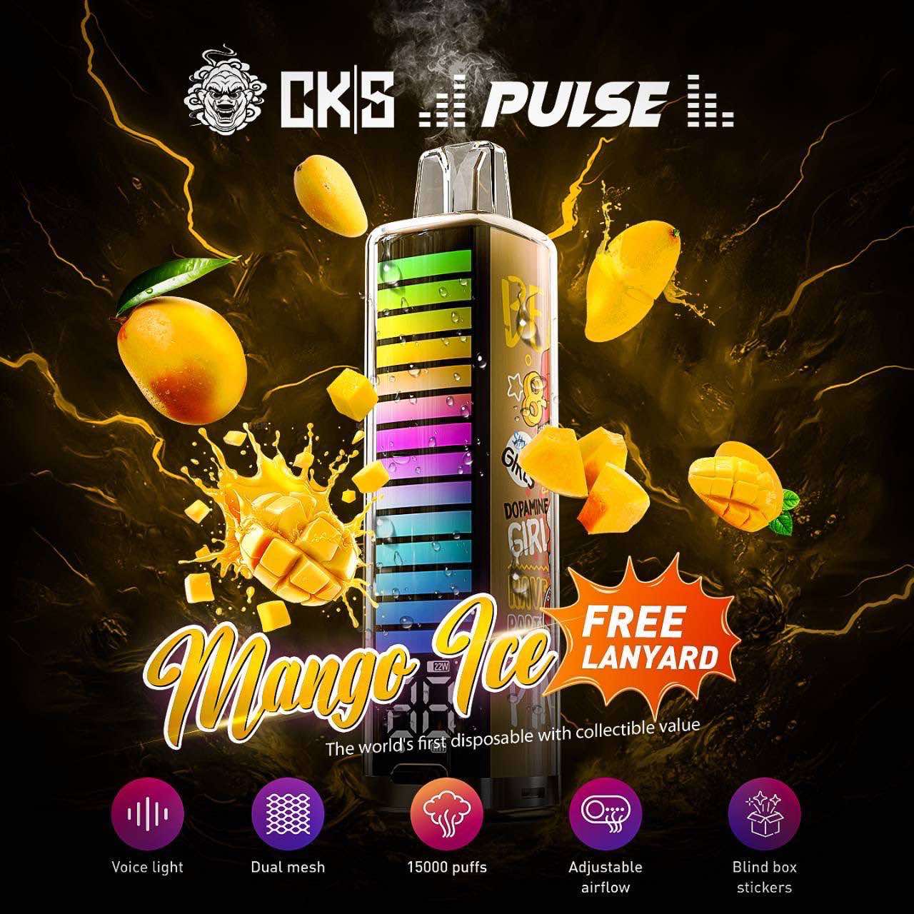 มาใหม่ สวยม๊ากกก unipro 22,000puffs มีไฟตามจังหวะเพลง