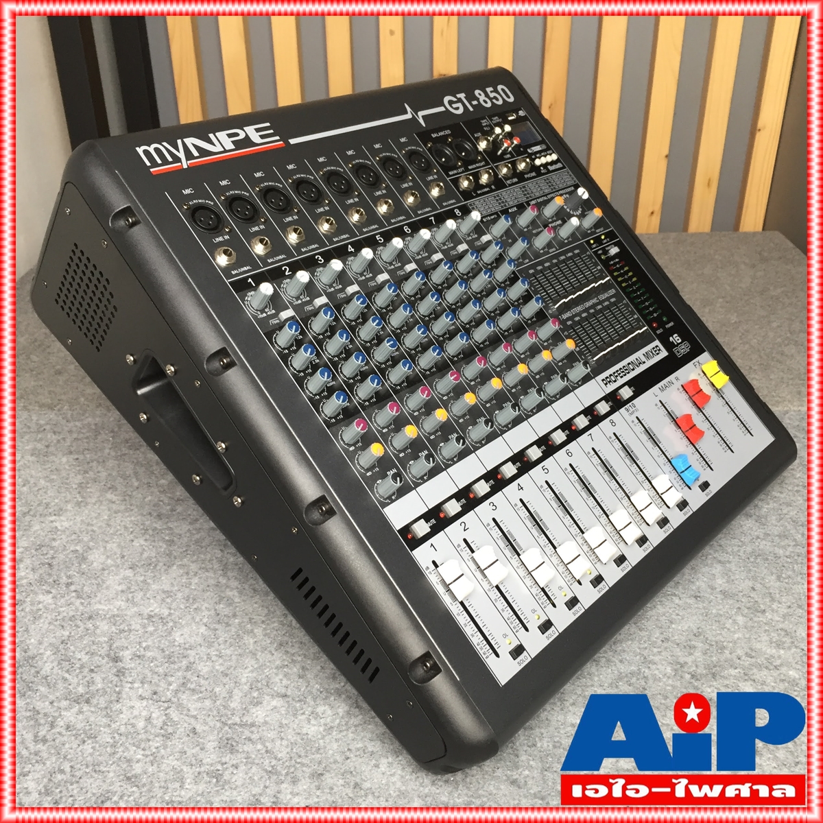 MYNPE GT-850 POWER MIXER8mono 500W GT-850มิกเซอร์ POWERMIX เพาเวอร์มิกซ์ มิกซ์ เครื่องเสียง GT 850 GT850 MY NPE