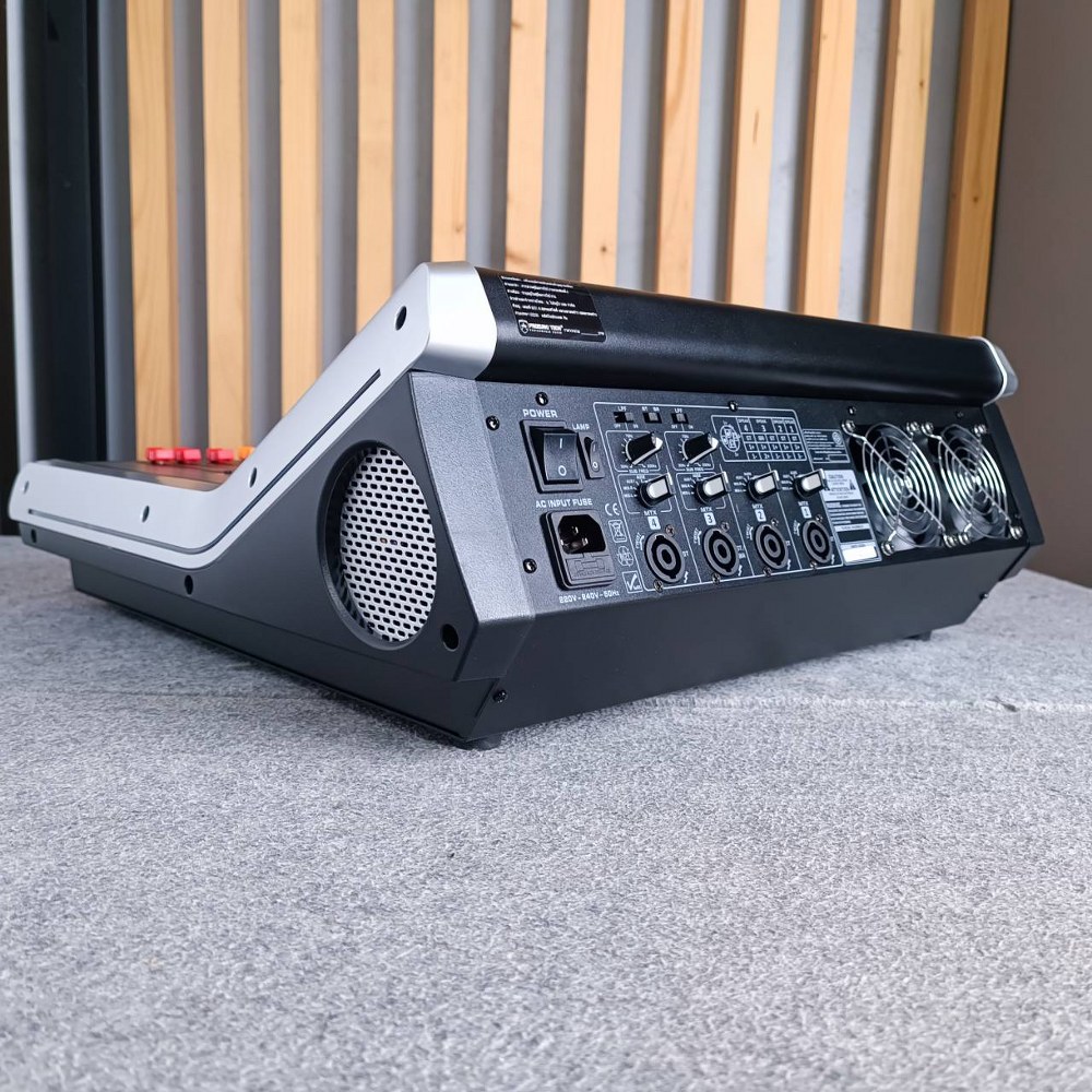 PROEUROTECH PMX-P8400 X4 POWERMIXER+บูลทูส เพาเวอร์มิกเซอร์ รุ่นใหม่ โปรยูโรเทค 8 ช่องไมค์ 4 ช่องขับลำโพง 400 วัตต์ ตัดความถี่ซับได้ PMXP8400X4 เอไอ-ไพศาล