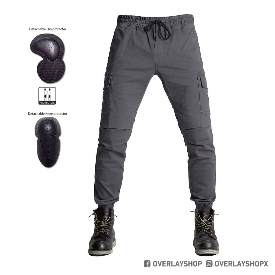 OVERLAY RIDER PANTS (DARK GREY)