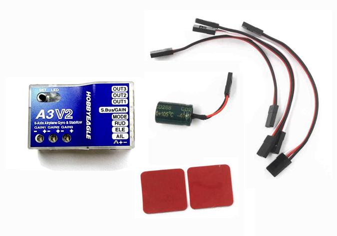 ไจโร เครื่องบิน 3แกน Axis Gyro A3 V2 Flight Controller ใส่เครื่องบินไฟฟ้า