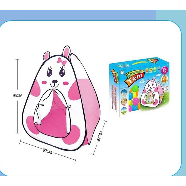 LA007336 ของเล่นเด็กเต็นท์กระต่ายพร้อมลูกบอล 50 ลูก เต้นท์เด็ก เต๊นท์เด็ก คอกบอล บ่อบอลเด็ก ปลีกหลังละ