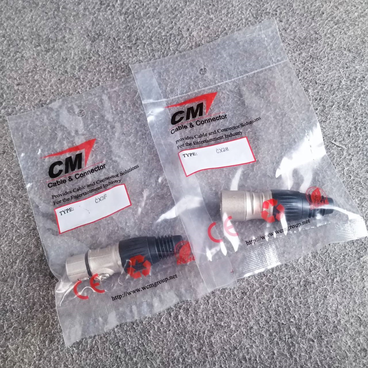 (1คู่ ผู้+เมีย) CM XLR ตัวผู้ + XLR ตัวเมีย CX3F + CX3M ปลั๊กแคนนอน ตัวผู้+ตัวเมีย สำหรับเข้าสาย เอไอ-ไพศาล