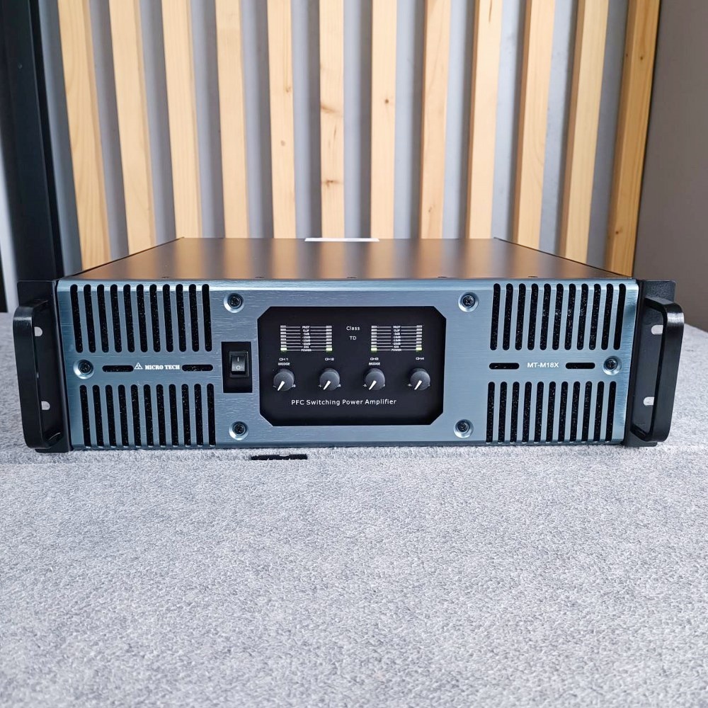 MICROTECH MT-M18X poweramp 4CH กำลังขับ 4 x 1800 วัตต์ ที่ 8 โอห์ม คลาส TD MT M18X ไมโคร เทค MTM18X เอไอ-ไพศาล