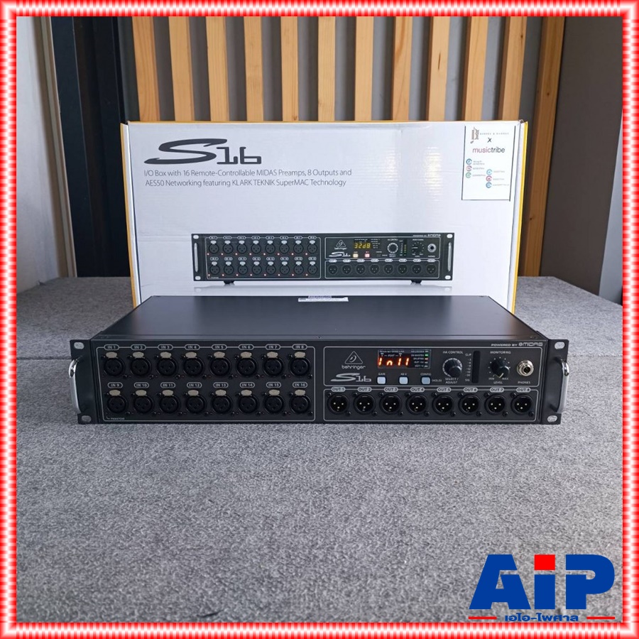 BEHRINGER S-16 Digital Snake Box สเตจบ๊อกซ์ พิ่มจำนวนอินพุต/จำนวนเอ้าพุตของระบบ 16 CH Digital Snake I/O Box รุ่น S 16 S16 เอไอ-ไพศาล
