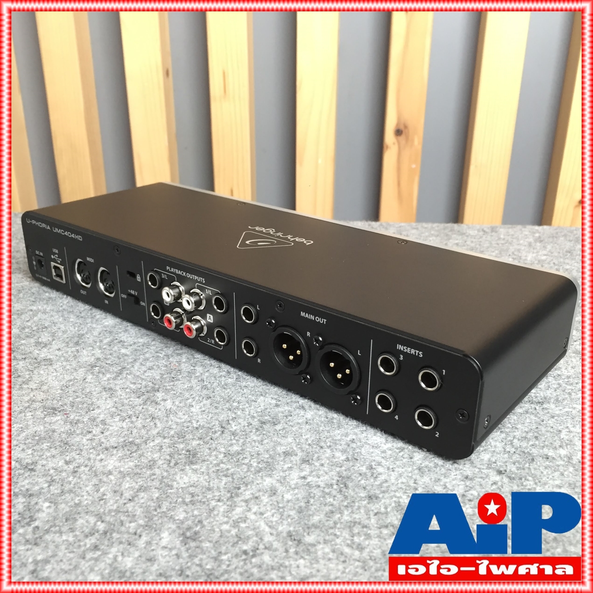 BEHRINGER UMC404HD U-PHORIA UMC 404HD (USB ออดิโอ อินเตอร์เฟส ขนาด 4 แชนแนล ความละเอียด 24-bit/192kHz พร้อมปรีไมค์ระดับโลกจาก MIDAS และช่อง MIDI In/Out) +++