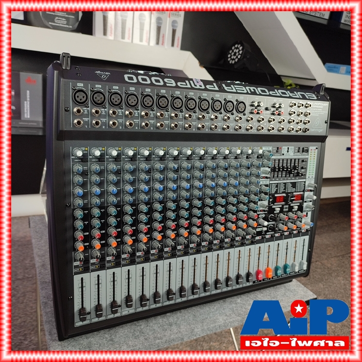 BEHRINGER PMP-6000 POWER MIXER เพาเวอร์มิกเซอร์ 1600 วัตต์ 20 Channel PMP 6000 PMP6000 +++ เอไอ-ไพศาล