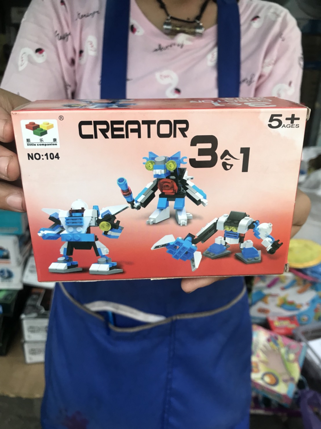 104 ของเล่นโมเดลเลโก้หุ่นกล่องเล็ก. (ของหมด)