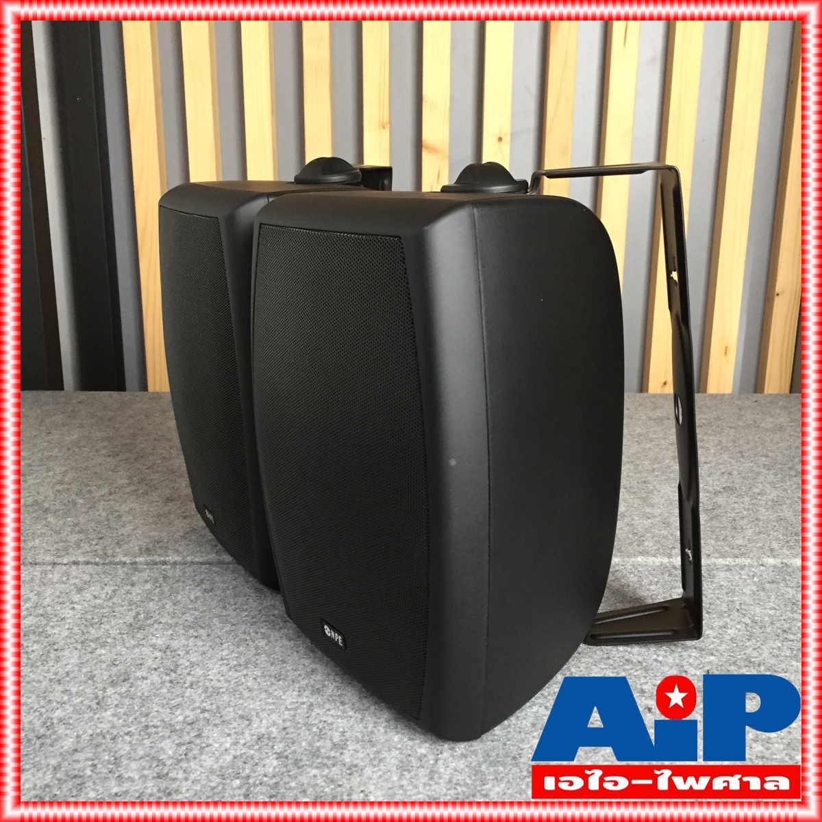 สีดำ NPE NP602 ตู้ลำโพง แขวน 6นิ้ว 2ทาง ตู้แขวน ติดผนัง ตู้ ลำโพง 6นิ้ว เครื่องเสียง NP 602 NP-602 เอไอ-ไพศาล