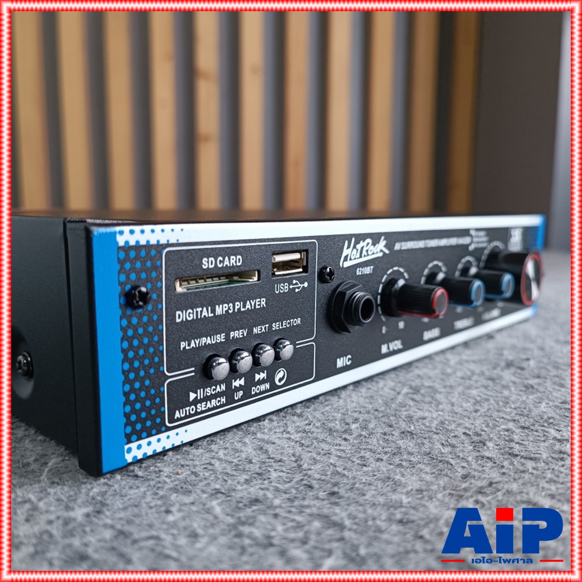 HOTROCK AV-2238(6210BT) แอมป์ AC/DC เครื่องขยายเสียง AV 2238(6210BT) ฮอตร็อค AV2238(6210BT) เอไอ-ไพศาล