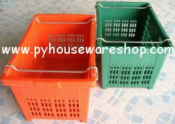ลังส้ม,เข่งส้มหูเหล็ก,เข่งพลาสติก,เข่งผลไม้ซ้อนกันได้,เข่งผลไม้หูเหล็ก,ตระกร้าสี่เหลี่ยมหูเหล็กใส่ผลไม้