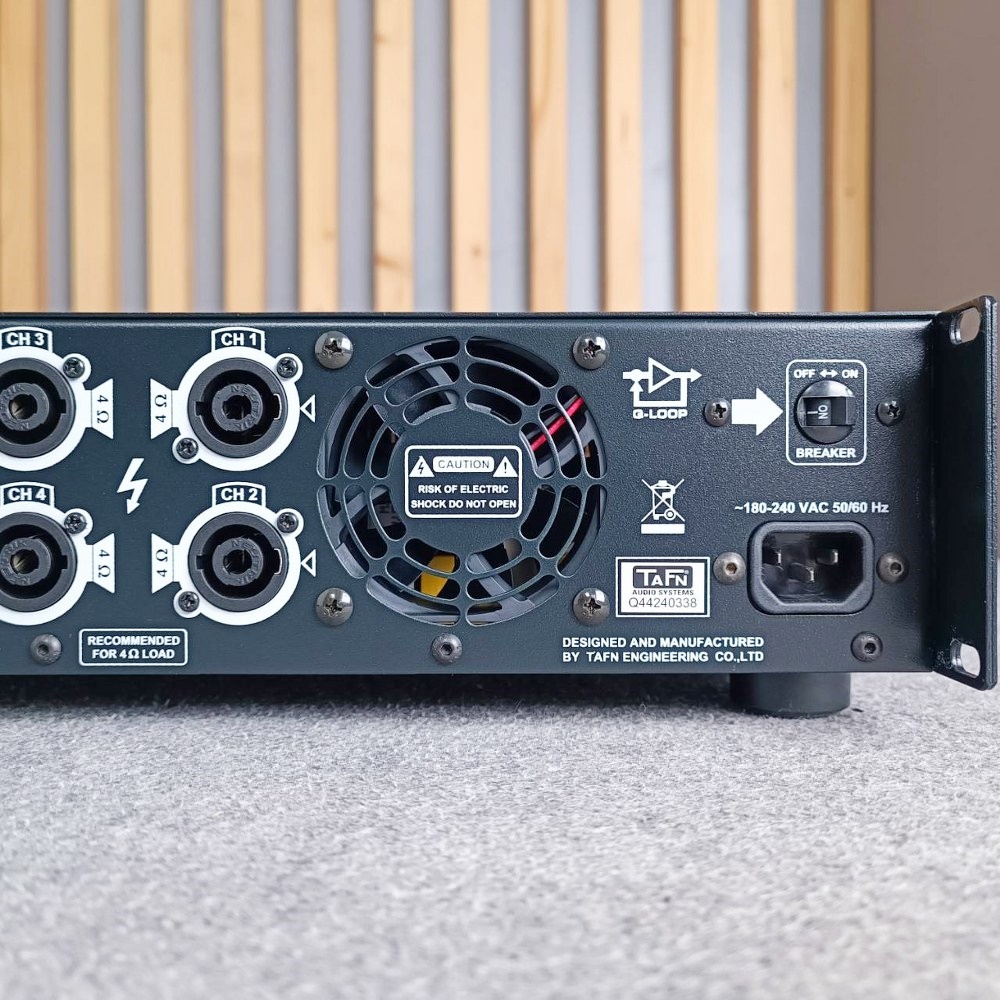 TAFN MEGA-Q10004PRO POWERAMP เพาเวอร์แอมป์ 4 แชนแนล กำลังขับ 2500 วัตต์ที่ 4 โอห์ม MEGA Q10004PRO MEGAQ10004PRO เอไอ-ไพศาล