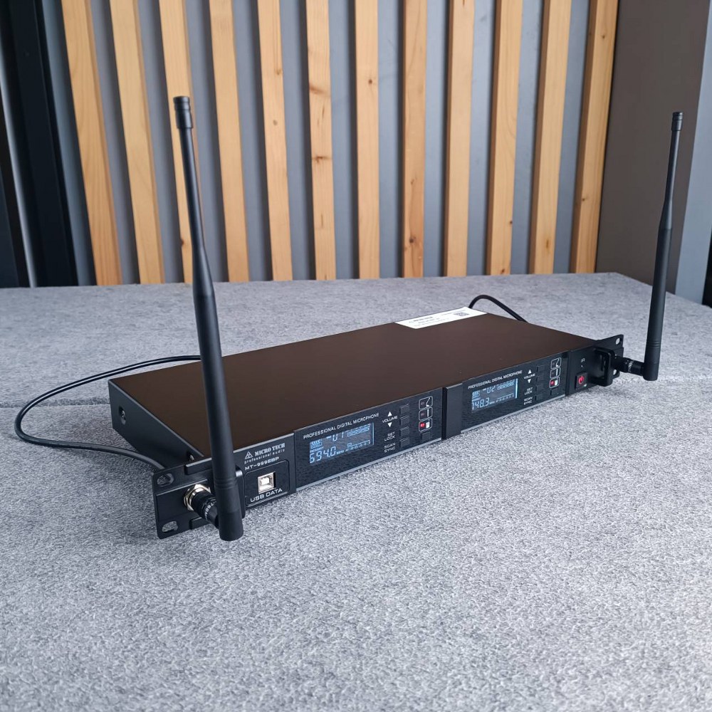 ไมค์หนีบคู่ MICROTECH MT-999E /BP ไมค์ลอย หนีบคู่ ปรับความถี่ได้ MT 999E /BP MT999E /BP เอไอ-ไพศาล