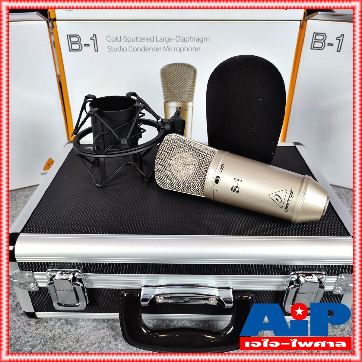 BEHRINGER B1 ไมค์สตูดิโอ CONDENSER MICROPHONE B 1 B-1 ไมค์ห้องอัด ไมค์ห้องส่ง ไมค์สตู ไมค์โครโฟน เอไอ-ไพศาล +++